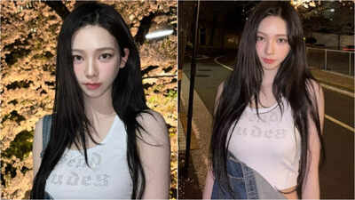 Aespa's Karina raises eyebrows with 'Send Nudes' shirt in latest ...