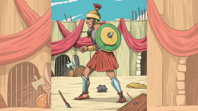 Optical Illusion: Only a genius can spot the gladiator's sword in this picture