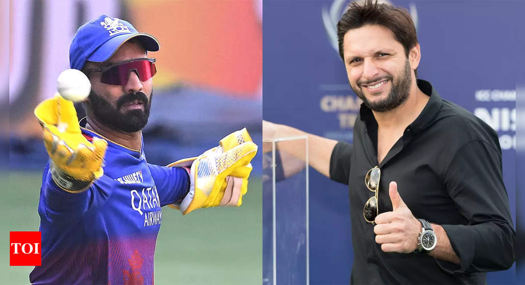 'Unless you are Shahid Afridi…': Dinesh Karthik's witty dig at former Pakistan skipper | Cricket News – Times of India