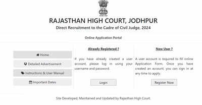Rajasthan Judiciary Recruitment 2024: Registration begins for 222 vacancies at hcraj.nic.in, direct link here