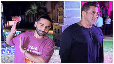 Salman Khan dashingly ignores Orry's signature pose at Anant Ambani's birthday bash in Jamnagar - See photo