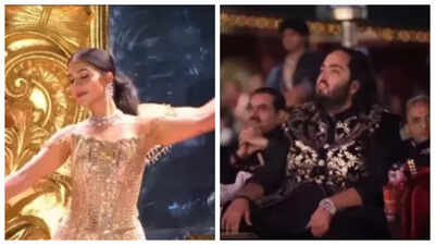 Radhika Merchant stuns in gold outfit as she dedicates a dance performance  to Anant Ambani in a viral video - See photos | - Times of India