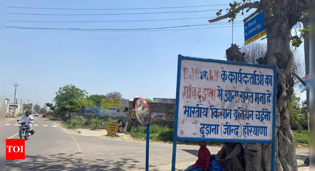 Sign board will recall atrocities of BJP-JJP leaders while voting, said farmers | India News