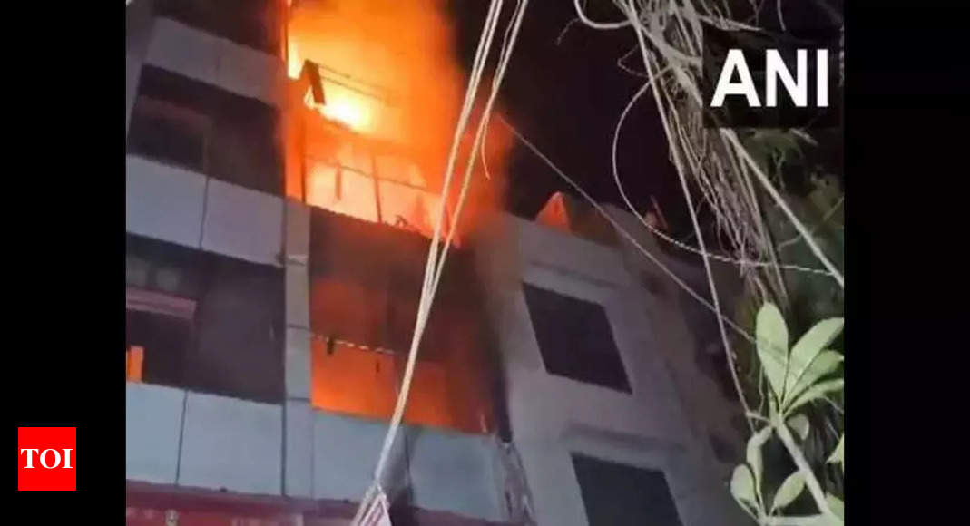 fire breaks out at four-storey shop in Delhi's Gandhi Nagar market, no casualties