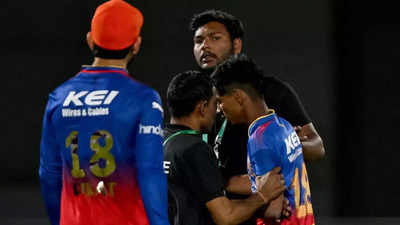 Watch: Virat Kohli asks security to take it easy on pitch invader during RCB-RR IPL clash
