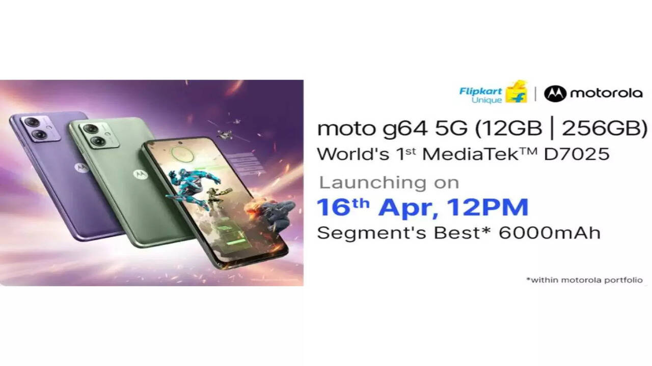 Moto G64 5G smartphone with 12GB RAM, MideaTek chipset to launch