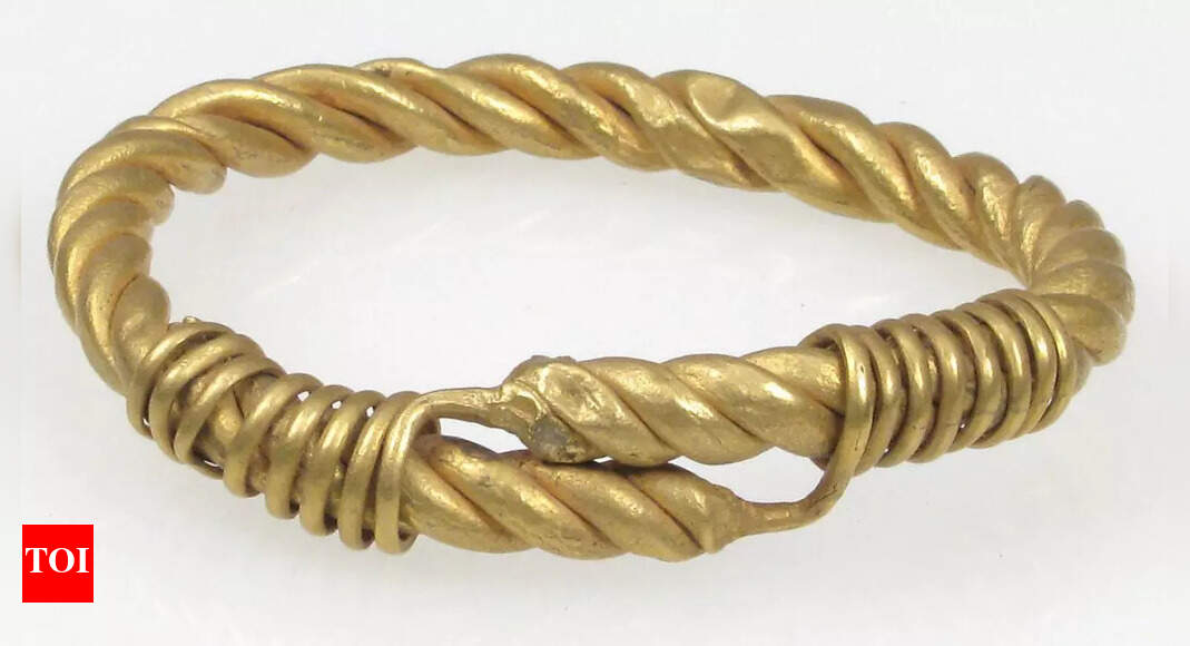 A boy walking his dog discovers 2000 year antique gold bracelet | - Vimarsana News