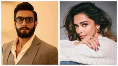 Deepika Padukone drools as Ranveer Singh sports a handlebar moustache in a suit - See photos