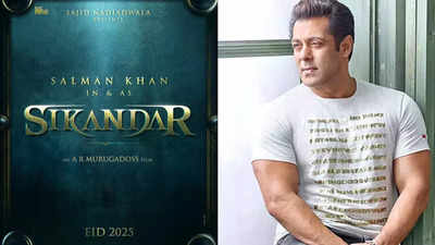 Salman Khan treats his fans on Eid with a new film announcement, titled 'Sikandar' it will be directed by AR Murugadoss