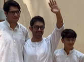 Aamir, distributes sweets to paps on Eid