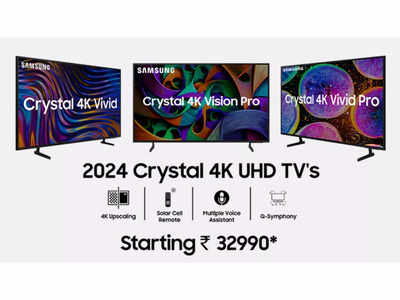 Samsung 2024 Crystal 4K smart TV series launched, price starts at Rs 32990