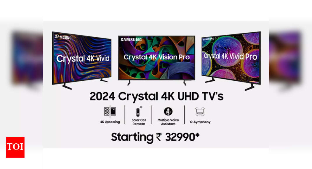 Samsung 2024 Crystal 4K smart TV series launched, price starts at Rs 32990 - Vimarsana News
