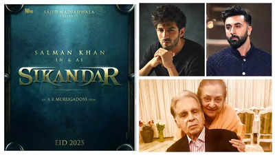 Salman Khan announces 'Sikandar' with AR Murugadoss, Kartik Aaryan takes a jibe at Ranbir Kapoor, Saira Banu recalls Eid memories with Dilip Kumar: TOP 5 entertainment news of the day