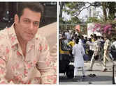 Cops lathicharge fans gathered outside Salman's house