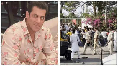 Police lathicharge Salman Khan's fans gathered outside his Galaxy apartment for causing chaos and disrupting traffic - See photos