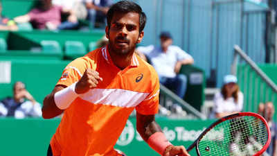 Sumit Nagal takes a set off Holger Rune before exiting Monte Carlo Masters
