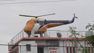 This 'helicopter' on roof is flavour of poll season in Bihar!