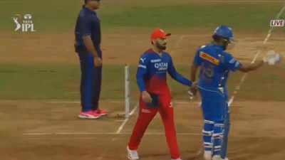 Watch: 'Hi, Rohit!' - Virat Kohli surprises Rohit Sharma with on-field greeting during MI vs RCB match