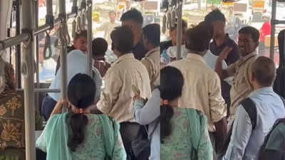 Delhi's viral fight video: Car driver, DTC conductor beat each other