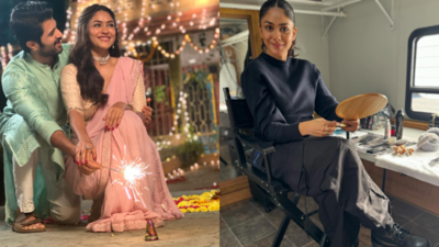 Mrunal Thakur shares BTS video of her character Indhu from 'The Family Star'