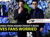 Fans express concern over Shah Rukh Khan's health after viral video from Anand Pandit's daughter's wedding reception