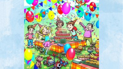 You have less than 5 seconds to find the missing gift at this birthday party