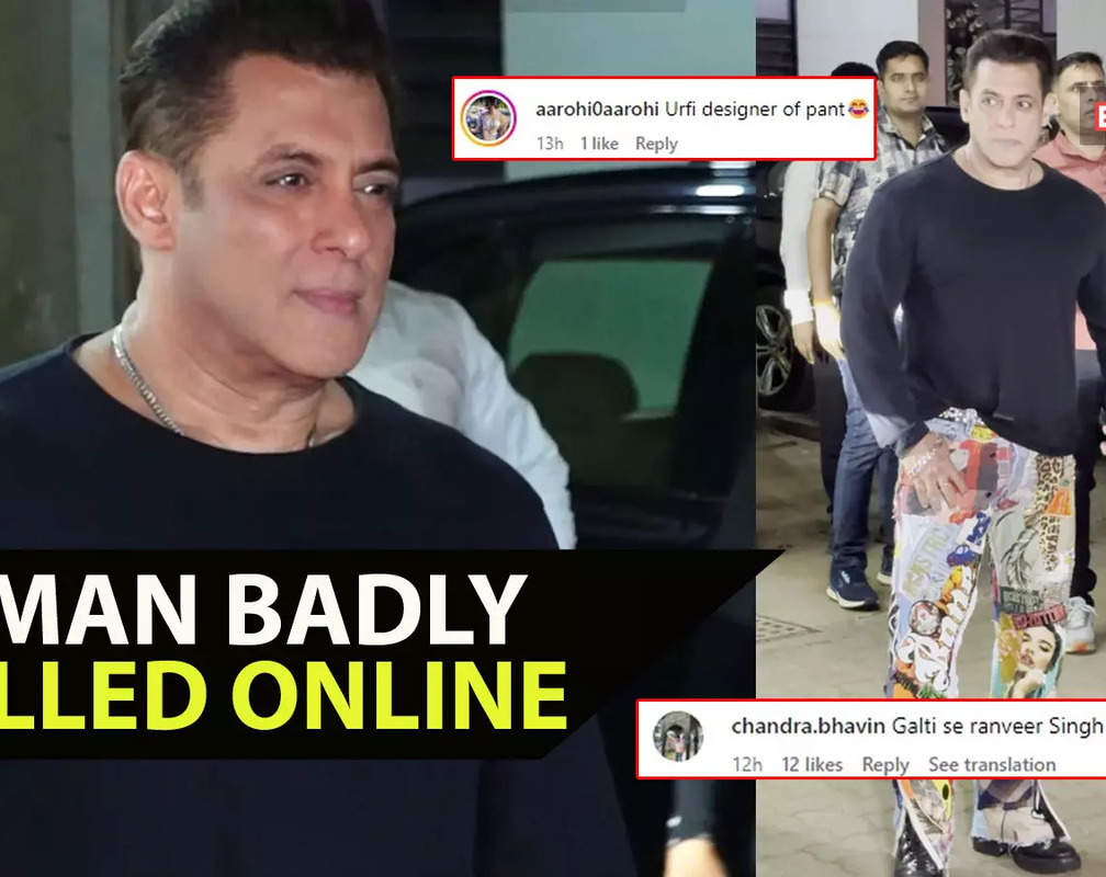 
Salman Khan targeted by trolls for wearing printed pants at Sohail's Eid bash; internet calls him, 'OG King of Chappri'
