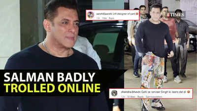 Salman Khan targeted by trolls for wearing printed pants at Sohail's Eid bash; internet calls him, 'OG King of Chappri'