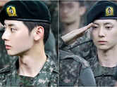 Hwang Min Hyun looks like a handsome soldier
