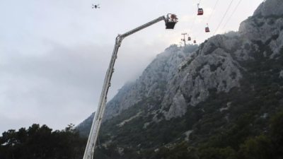 One killed, 10 injured in cable car accident in Turkey's Antalya