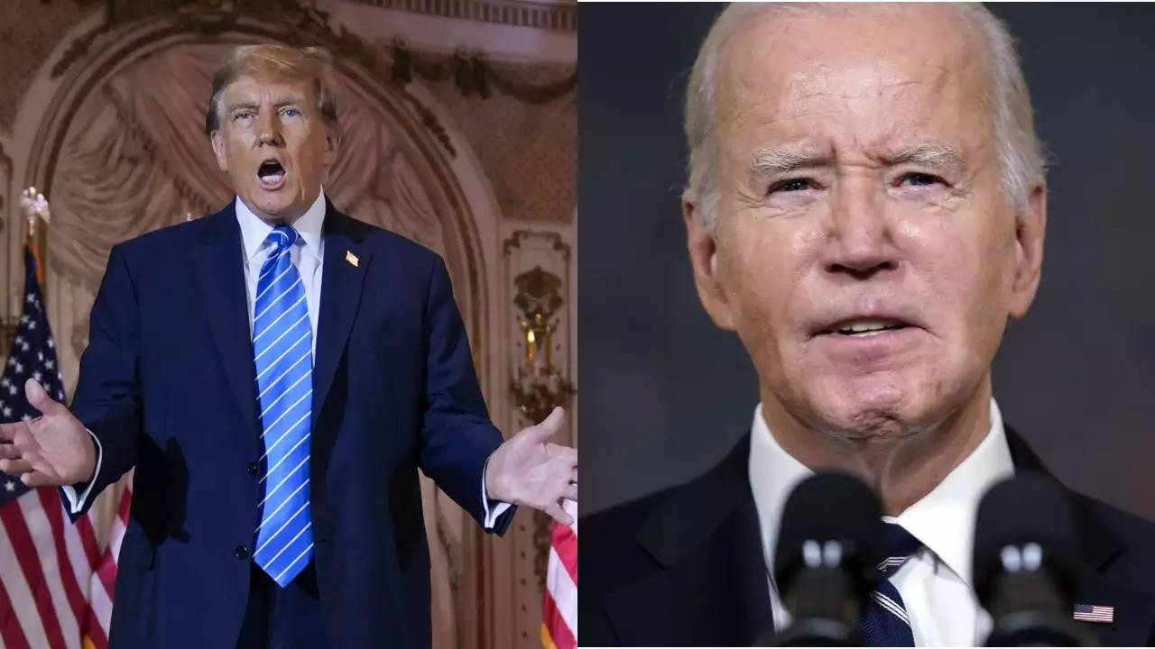 Battleground Pennsylvania: Trump holds rally, Biden plans tax speech as  rematch heats up - Times of India