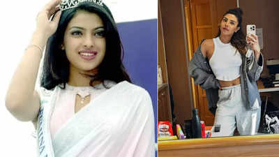 Priyanka Chopra shares a throwback picture with 'newly acquired crown', netizens call her journey inspirational