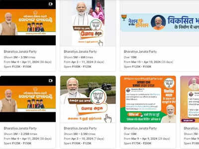BJP tops in Google Ad spends: Here's how much political parties have spent since January