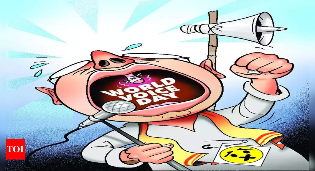 Politicians’ vocal chords suffer silently as poll campaign picks up | India News – Times of India