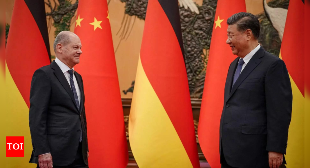 Scholz walks tightrope on trade and politics in China – Times of India