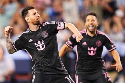 Lionel Messi scores as record crowd witnesses Inter Miami's victory over Sporting Kansas City