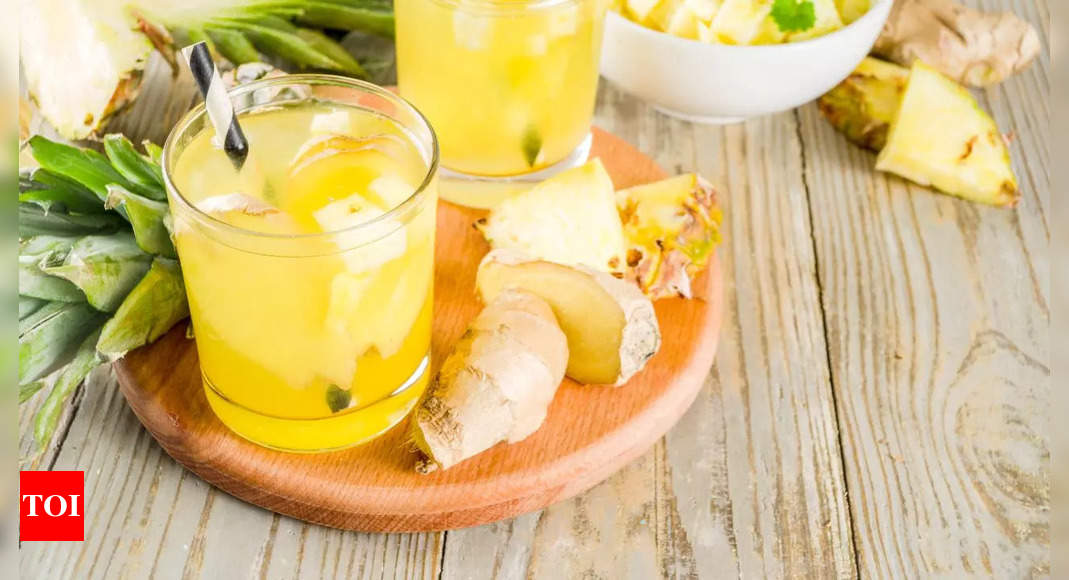 6 lesser known benefits of drinking pineapple and ginger juice for gut cleansing Times of India