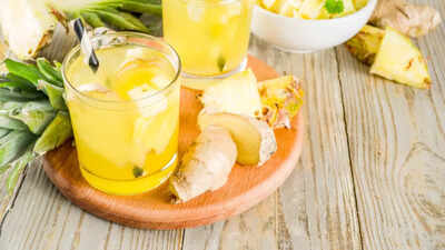 6 lesser-known benefits of drinking pineapple and ginger juice for gut  cleansing - Times of India