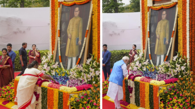 President Murmu, CJI, PM Modi, Rahul Gandhi pay homage to BR Ambedkar on his 134th birth anniversary