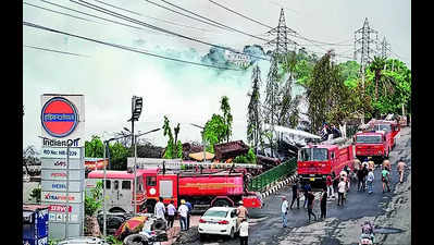 Tragedy averted as Ind’l Area dumpsite catches fire