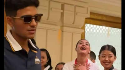 Watch: Fangirl's priceless reaction after seeing Shubman Gill goes viral