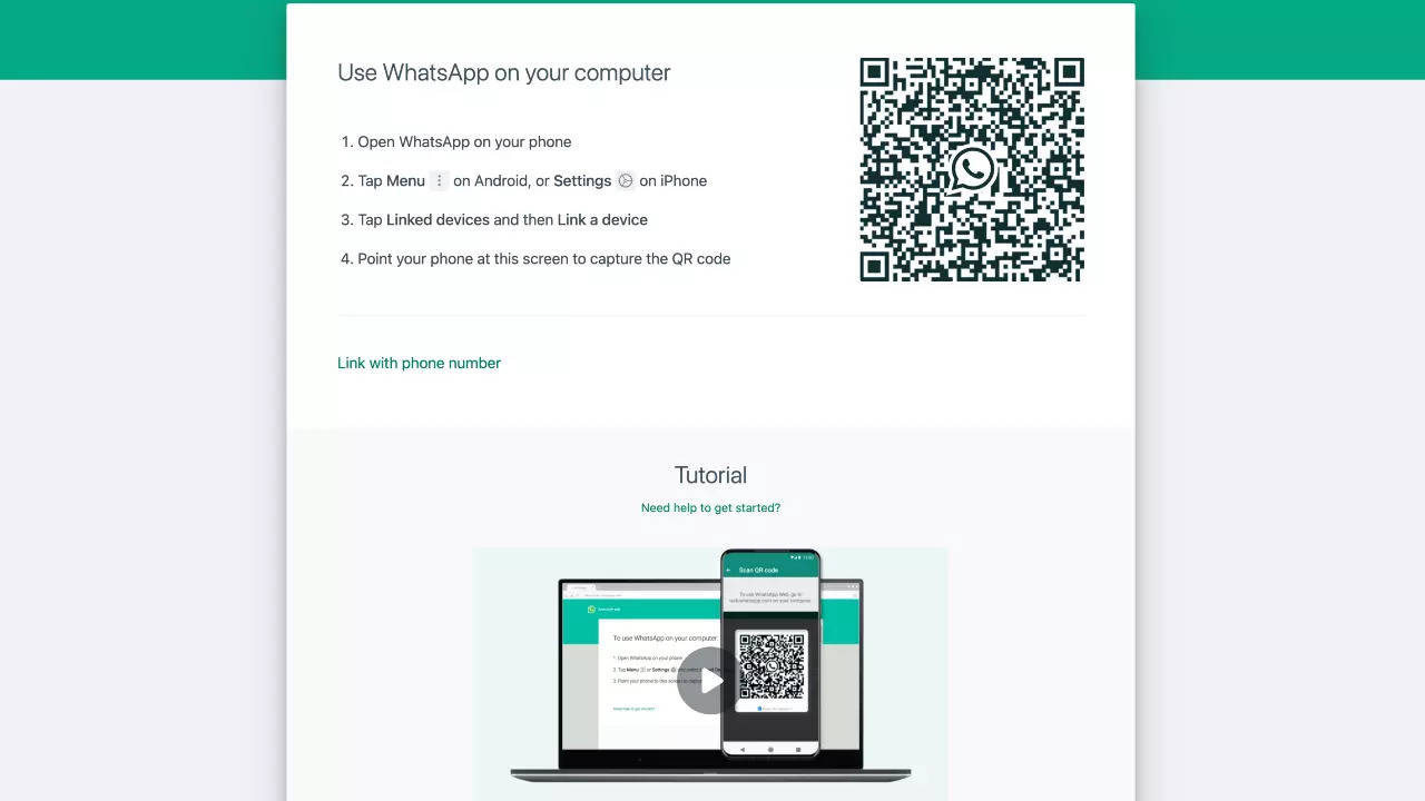 How to use WhatsApp Web - Times of India