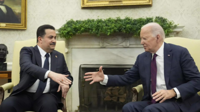 Joe Biden hosts Iraq PM amid West Asia turmoil