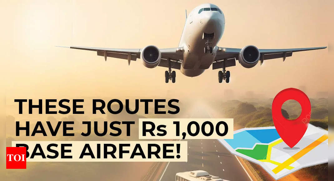 These routes in India have base airfares of less than Rs 1,000! One route has a base fare of Rs 150 - check list