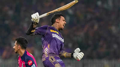 IPL 2024: Sunil Narine's maiden T20 century powers KKR to 223/6 vs Rajasthan Royals
