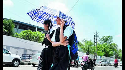 Day temp in Bhopal inches close to 40C