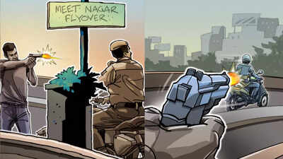 Mayhem on Delhi flyover: Man shoots police officer, kills himself ...