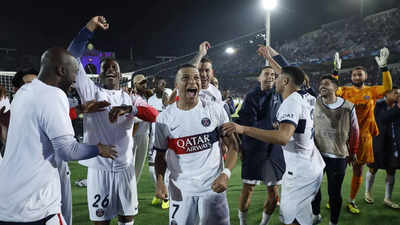 Kylian Mbappe scores twice as PSG beat 10-man Barcelona to reach Champions League semi-finals