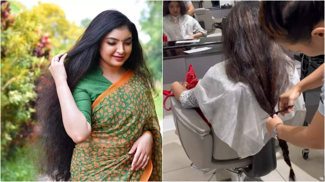 Actress Malavika Nair donates her hair | - Times of India