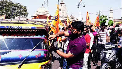 Row erupts over Ram Navami saffron flags in Walled City